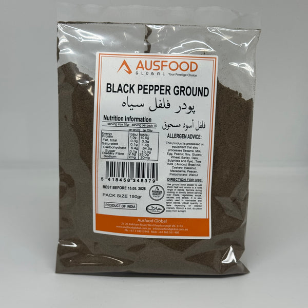 AUSFOOD Black Pepper Ground 150g