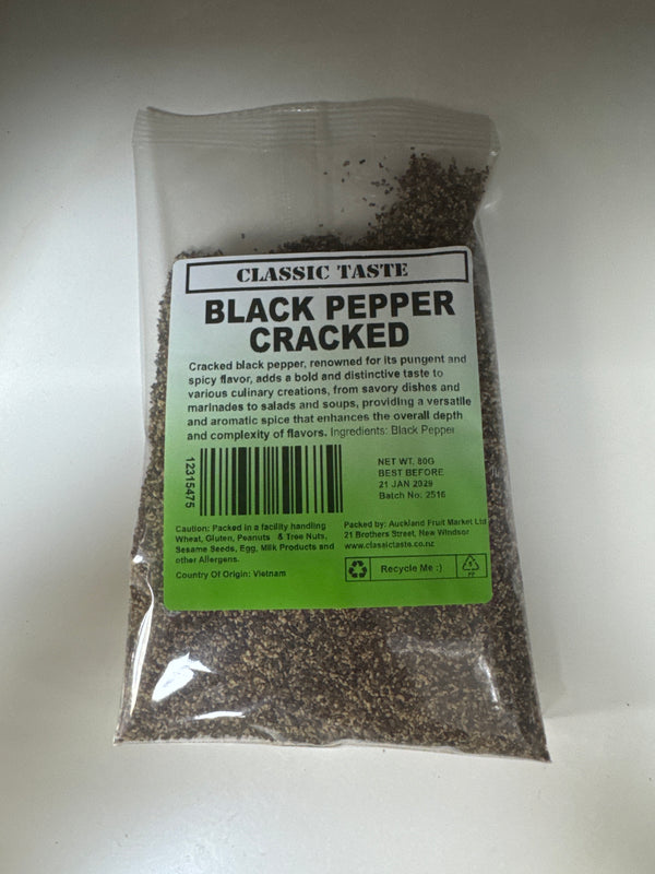 CLASSIC TASTE Black Pepper Cracked / Crushed 80g