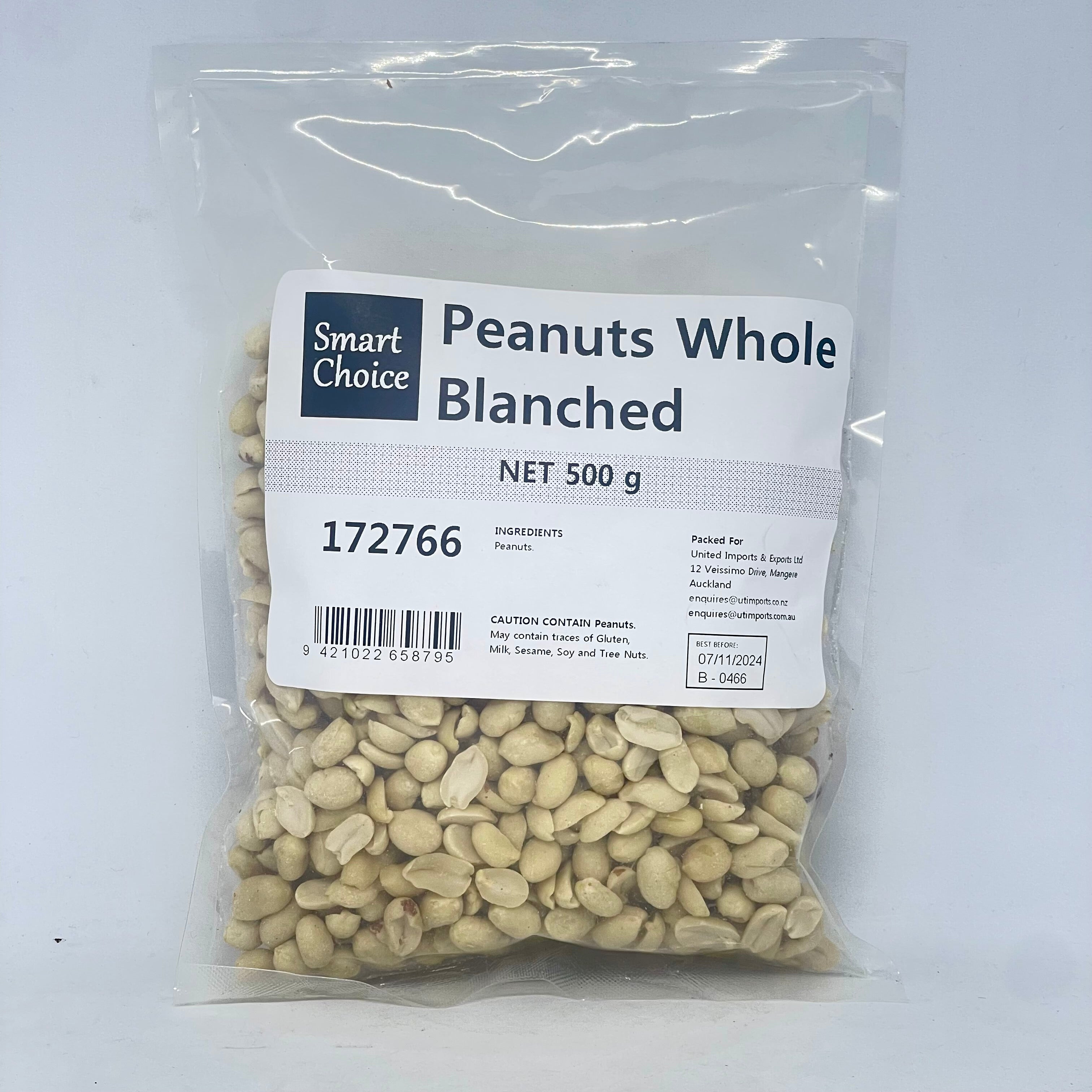 SC Blanched Peanuts 500g