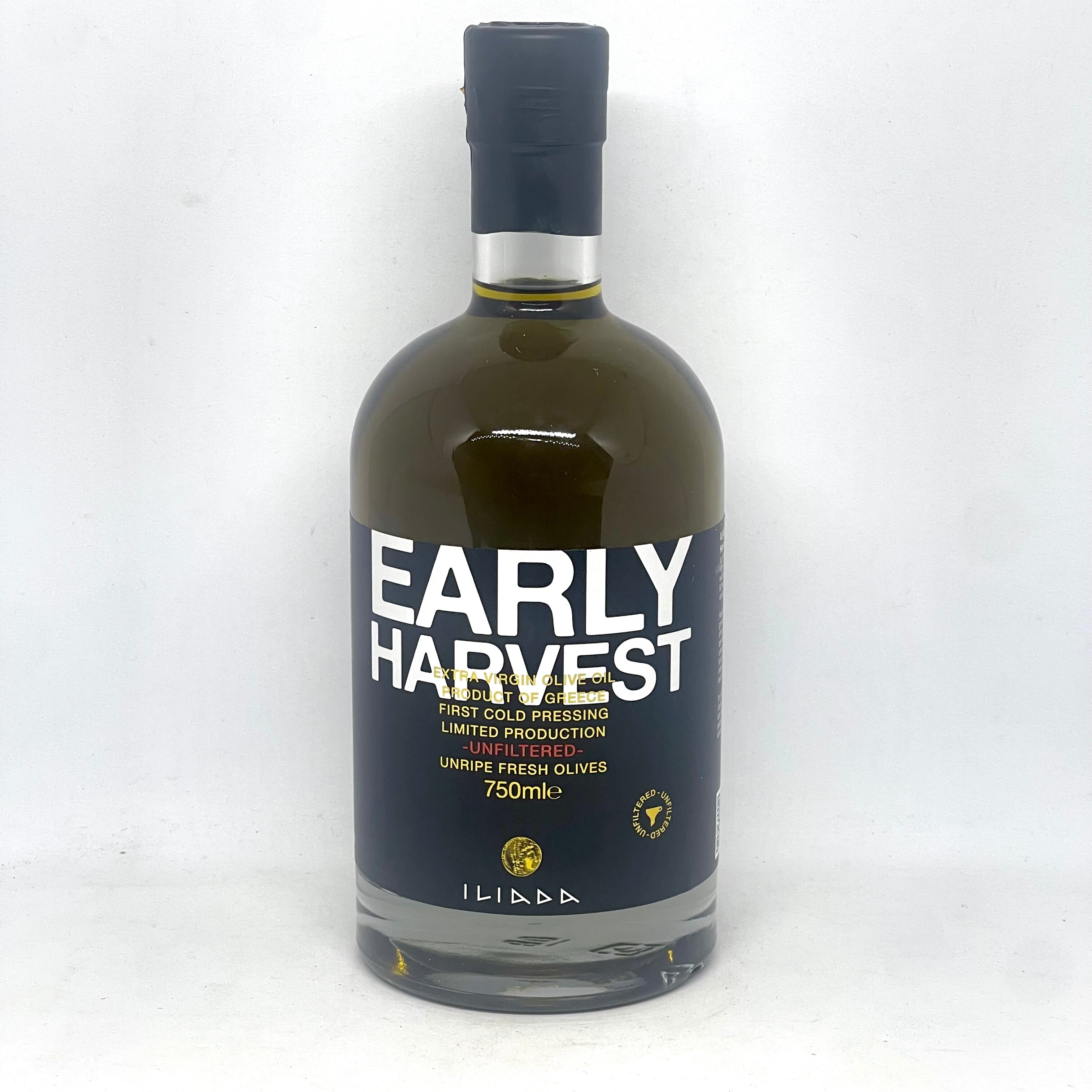 ILIADA Early Harvest Unfiltered Extra Virgin Olive Oil 750mL