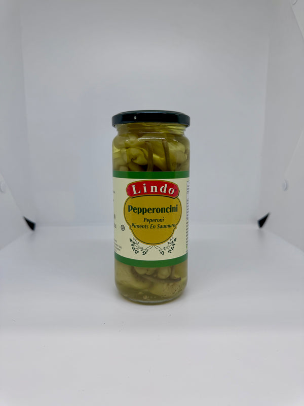LINDO Pickled Hot Peppers 'Pepperoncini' 454g