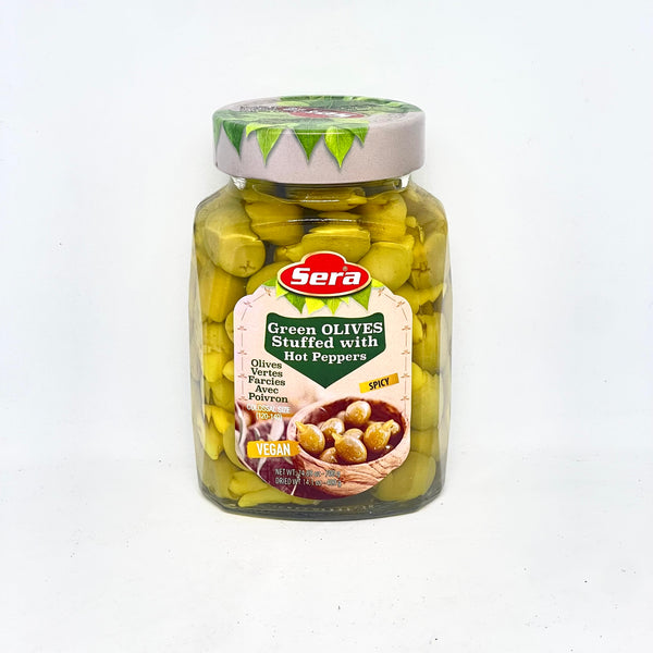 SERA Green Olives w/ Hot Pepper 700g