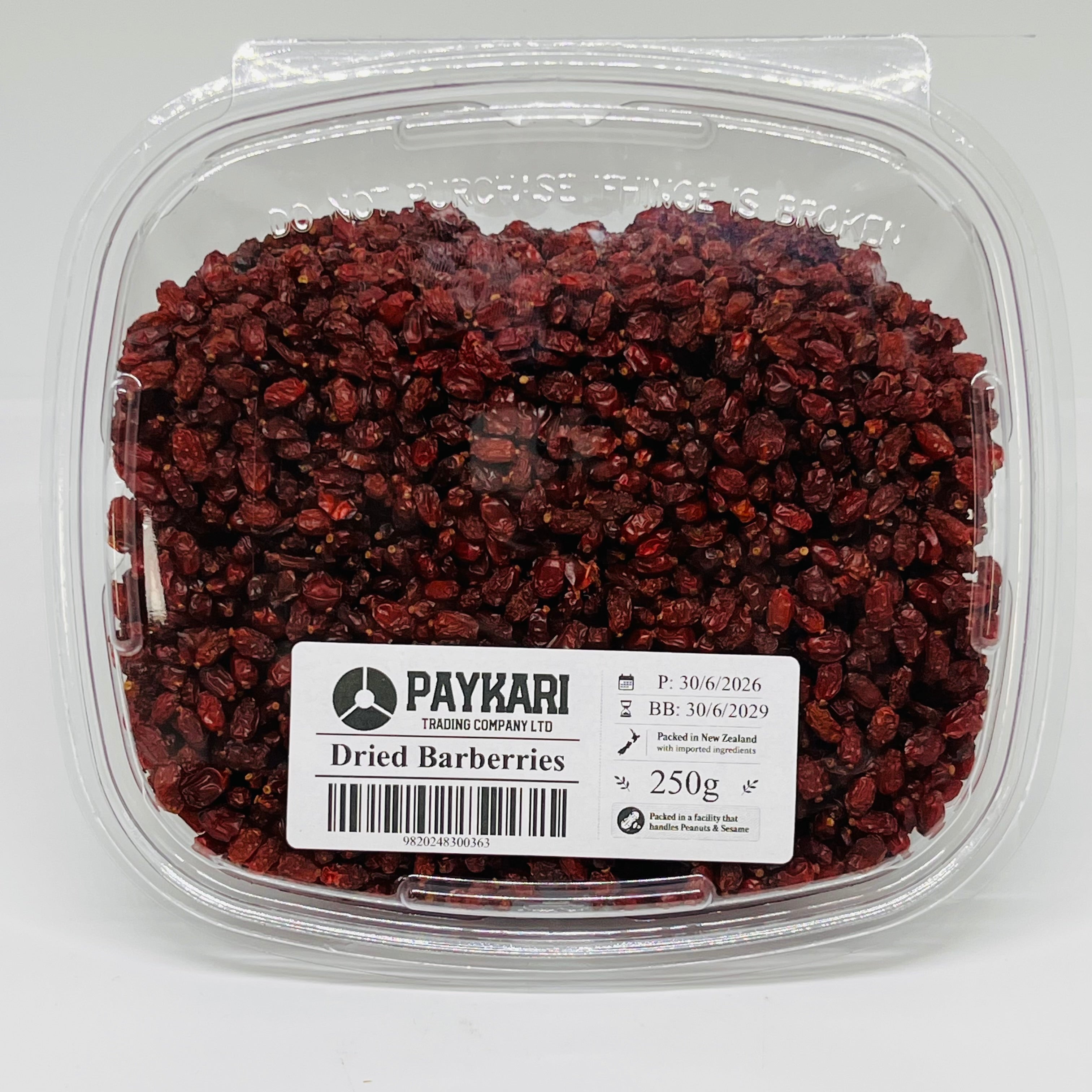 PAYKARI Dried Barberries / Zereshk Container 250g