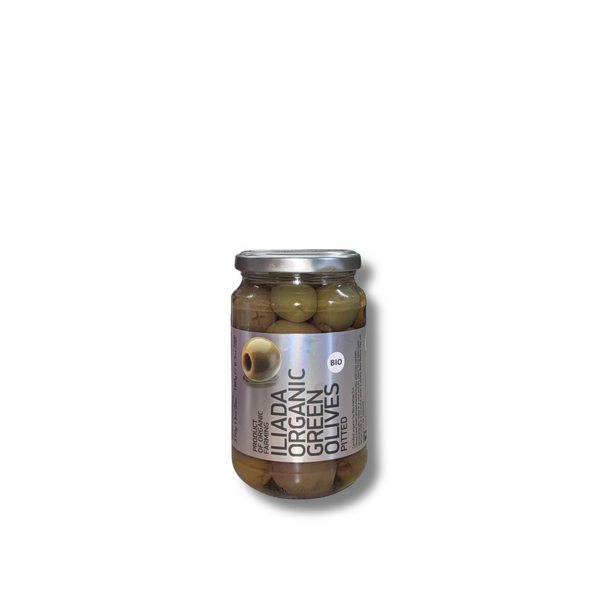 ILIADA Organic Green Olives Pitted 370g