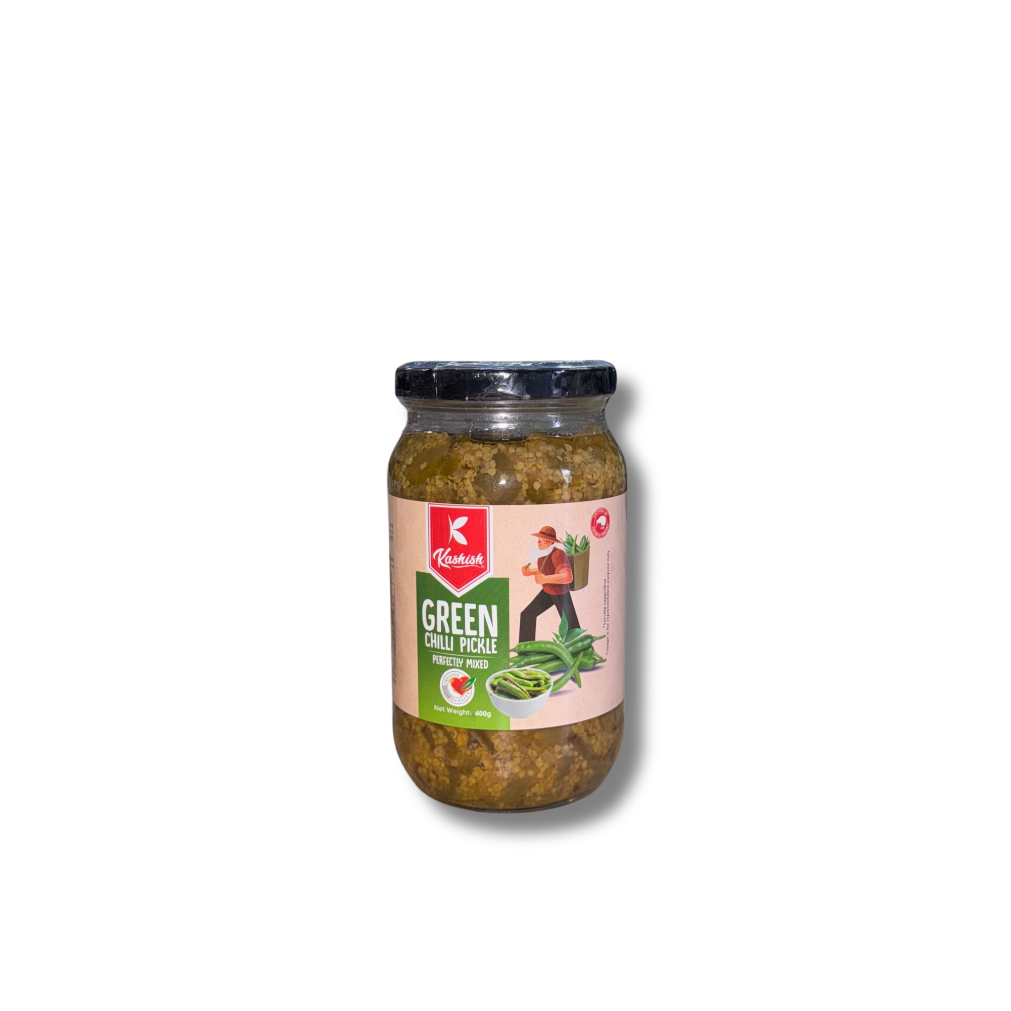 KASHISH Green Chilli Pickle 400g