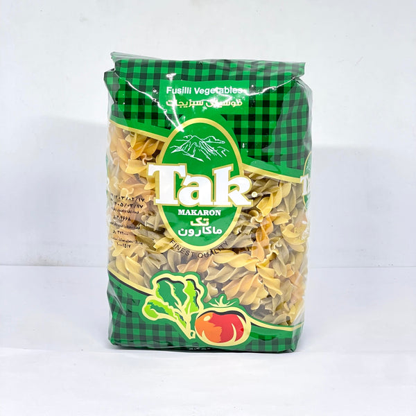 TAK MAKARON Vegetable Fusili Pasta 500g