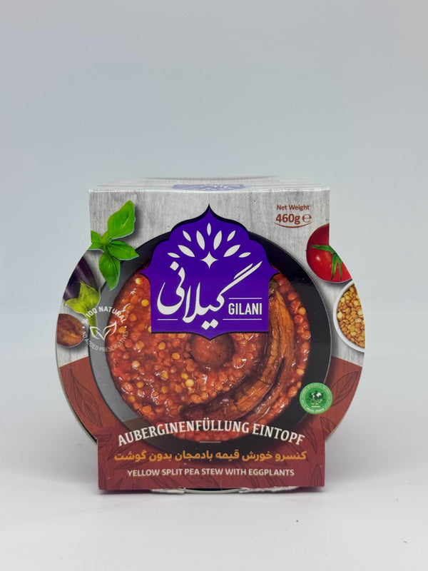 GILANI Canned Yellow Split Pea Stew w/ Eggplants 460g