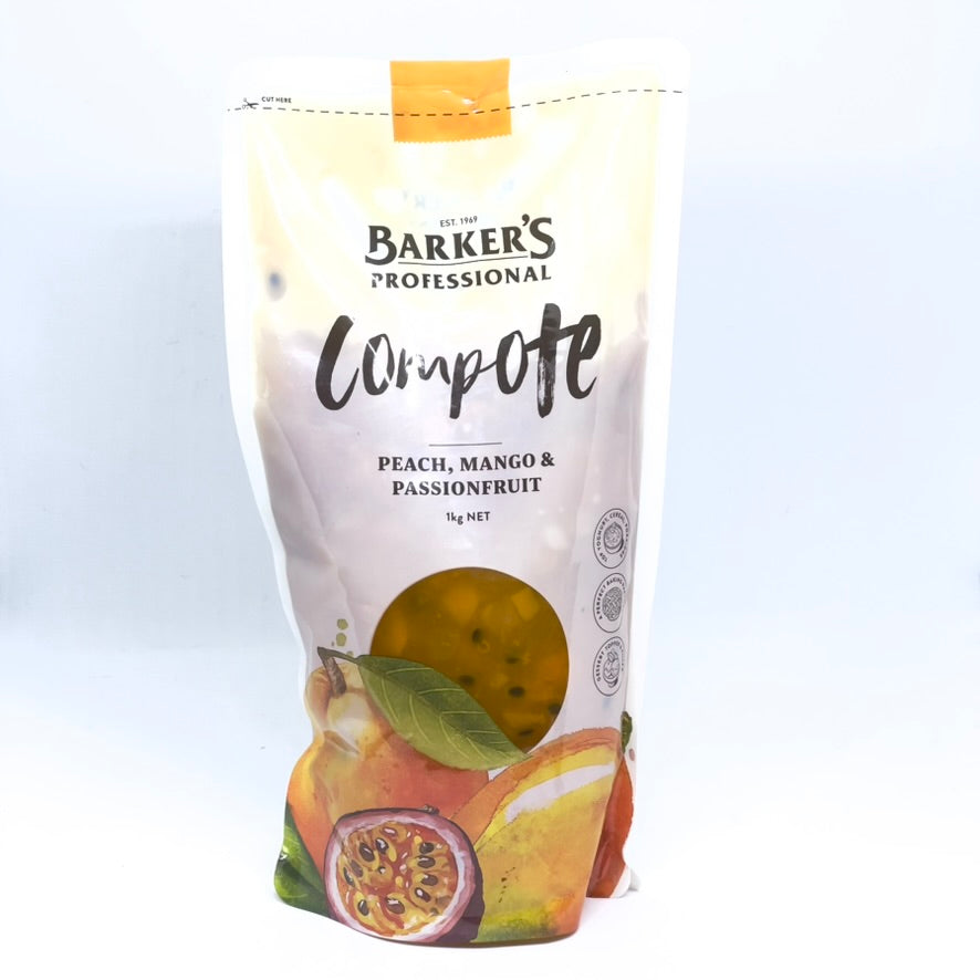 BARKERS Peach Mango Passionfruit Compote 1kg