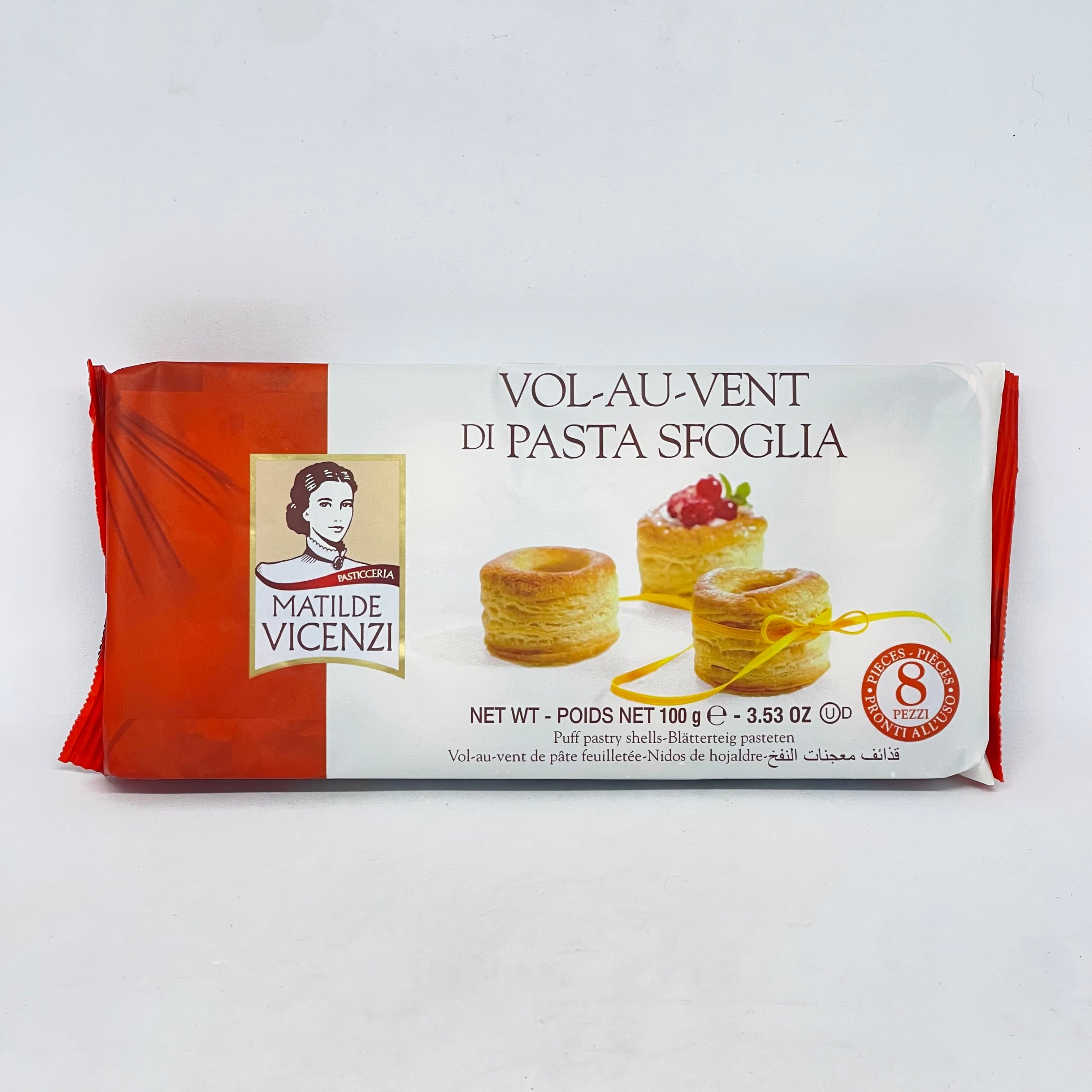 MATILDE VICENZI VolAuVent Pastry Shell 100g