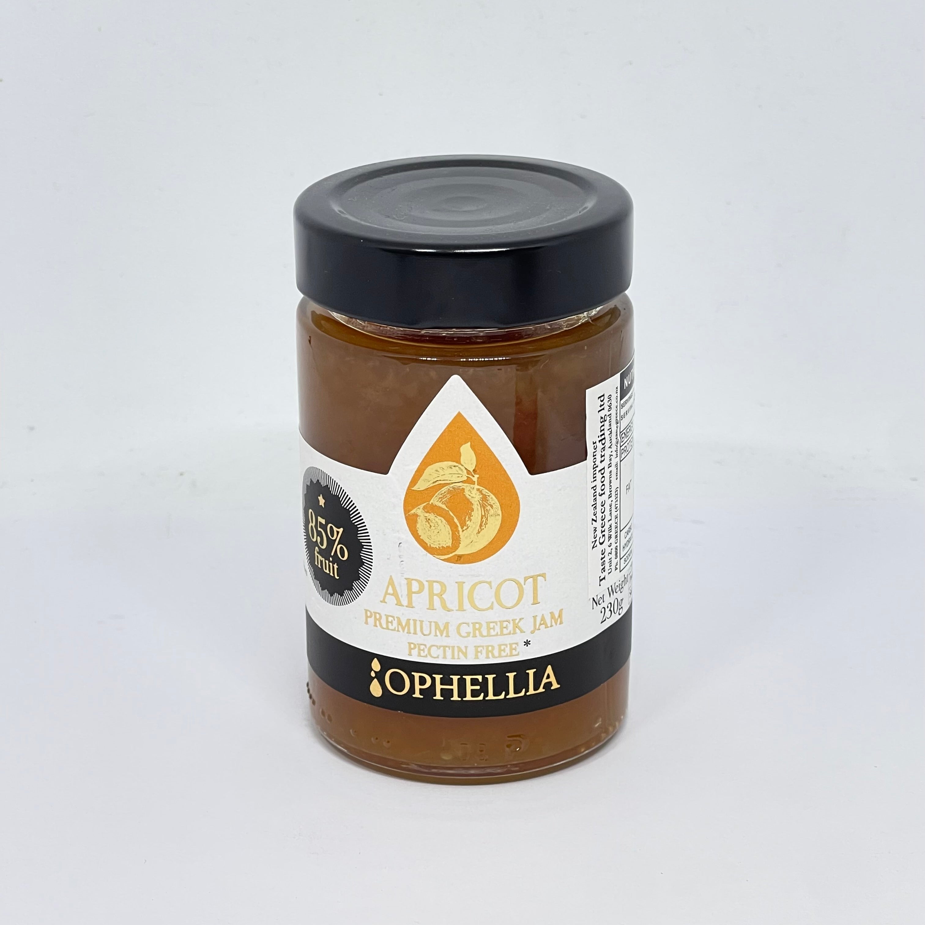 OPHELLIA Apricot Jam 85% 230g