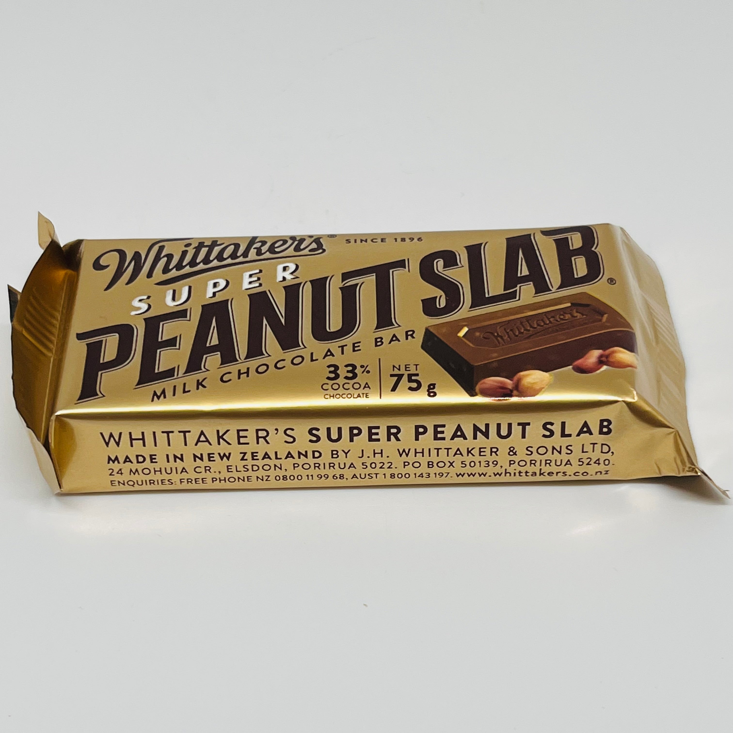 WHITTAKERS Peanut Slab 75g