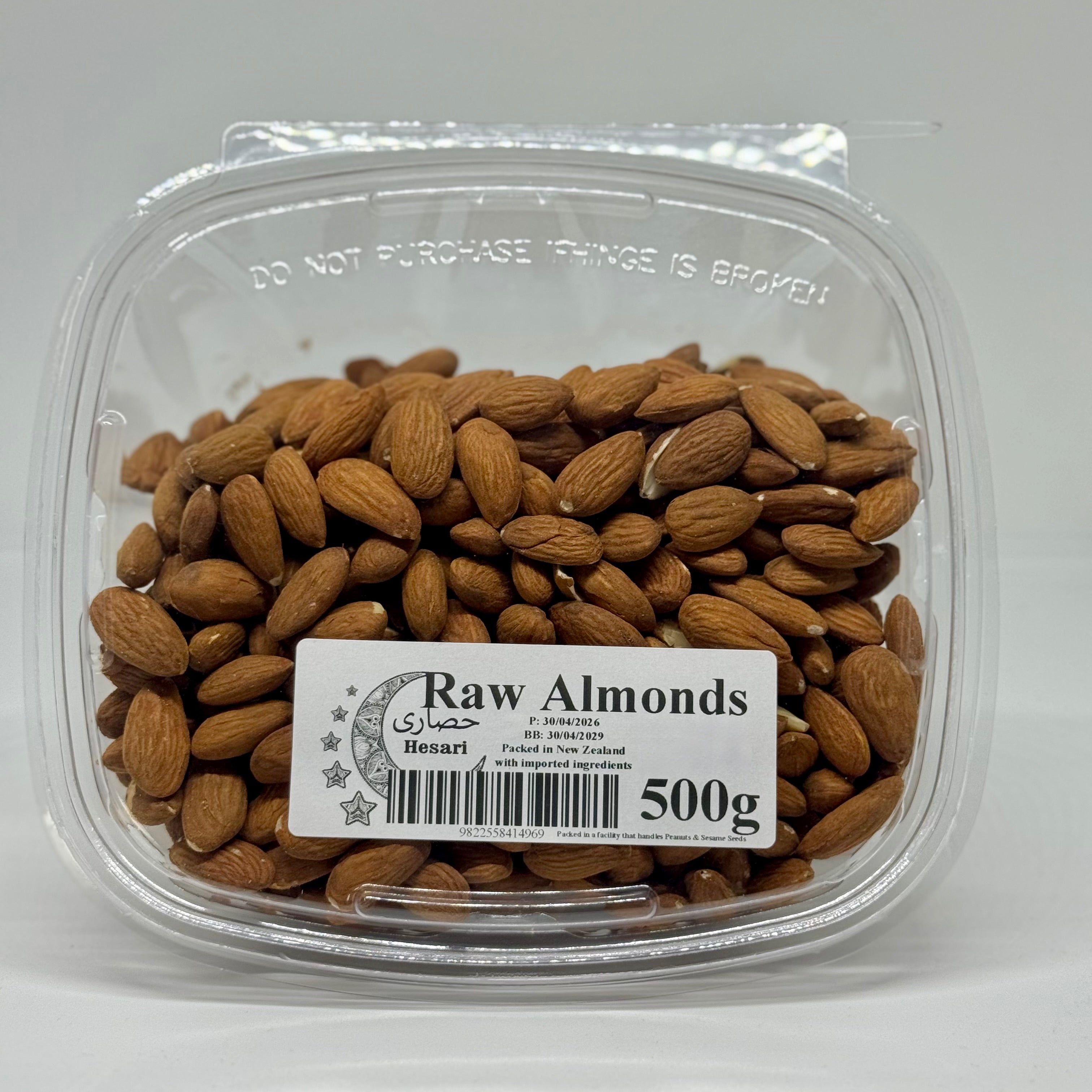 PAYKARI Raw Almonds Container 500g