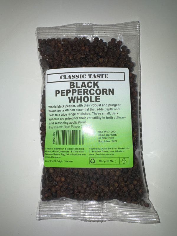 CLASSIC TASTE Black Peppercorn Whole 100g