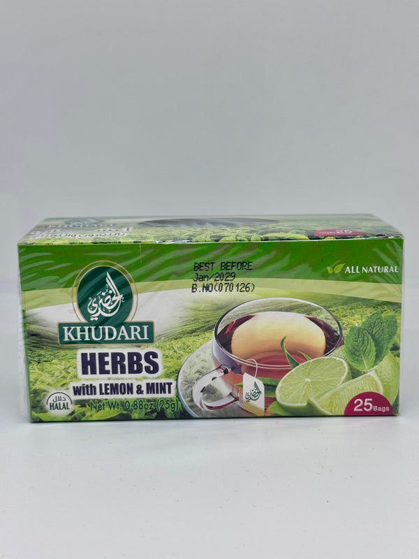 ALKHUDARI Lemon & Mint Tea 25TB 25g