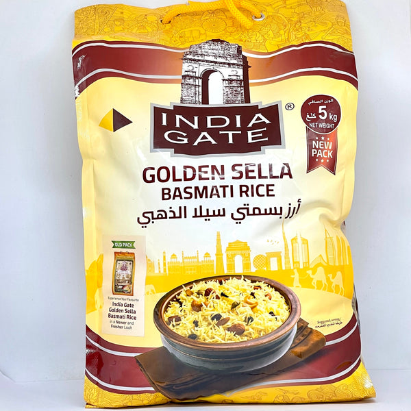 INDIA GATE Basmati Golden Sella Rice 5kg