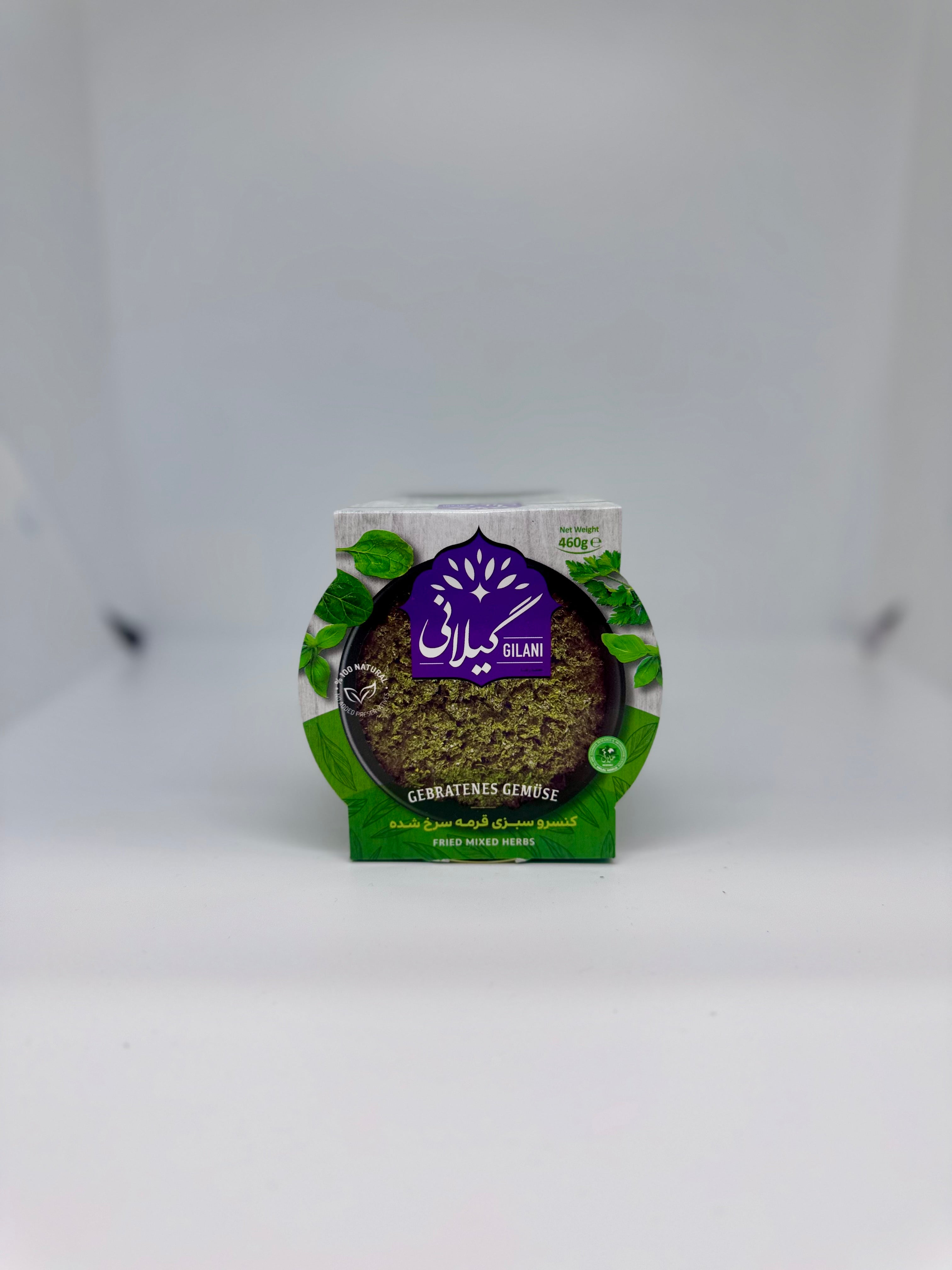 GILANI Canned Fried Mixed Herbs - Ghormeh Sabzi - 460g