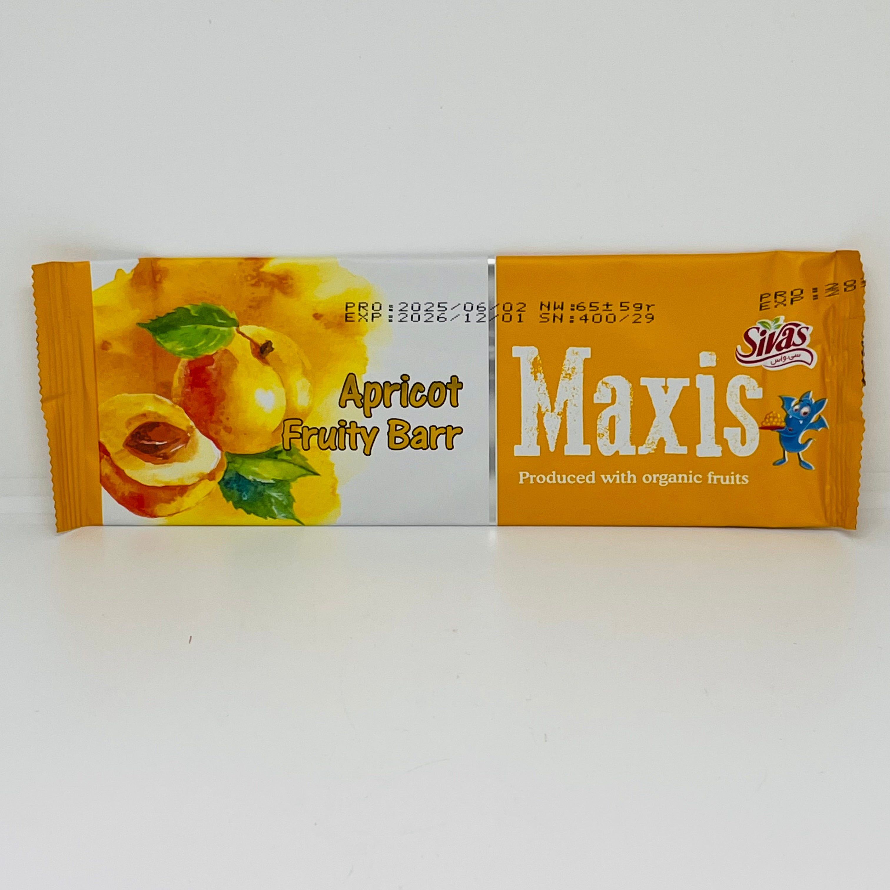 SIVAS Maxis Fruit Bar 'Lawashak' Apricot 65g