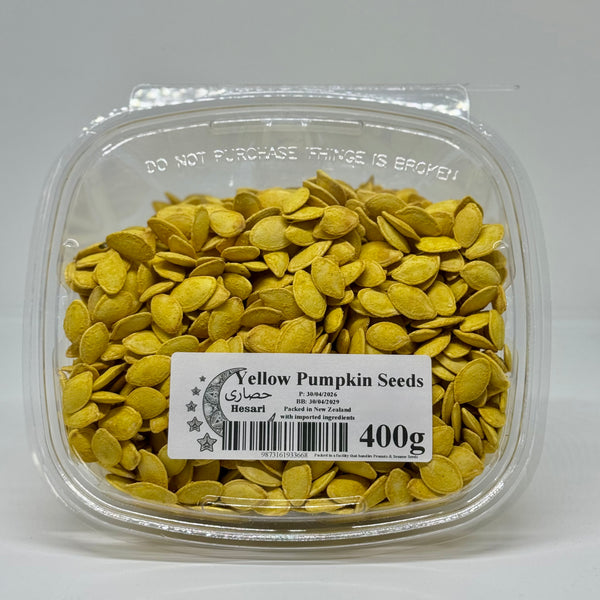 PAYKARI Large Roasted Yellow Pumpkin Seeds Container 400g