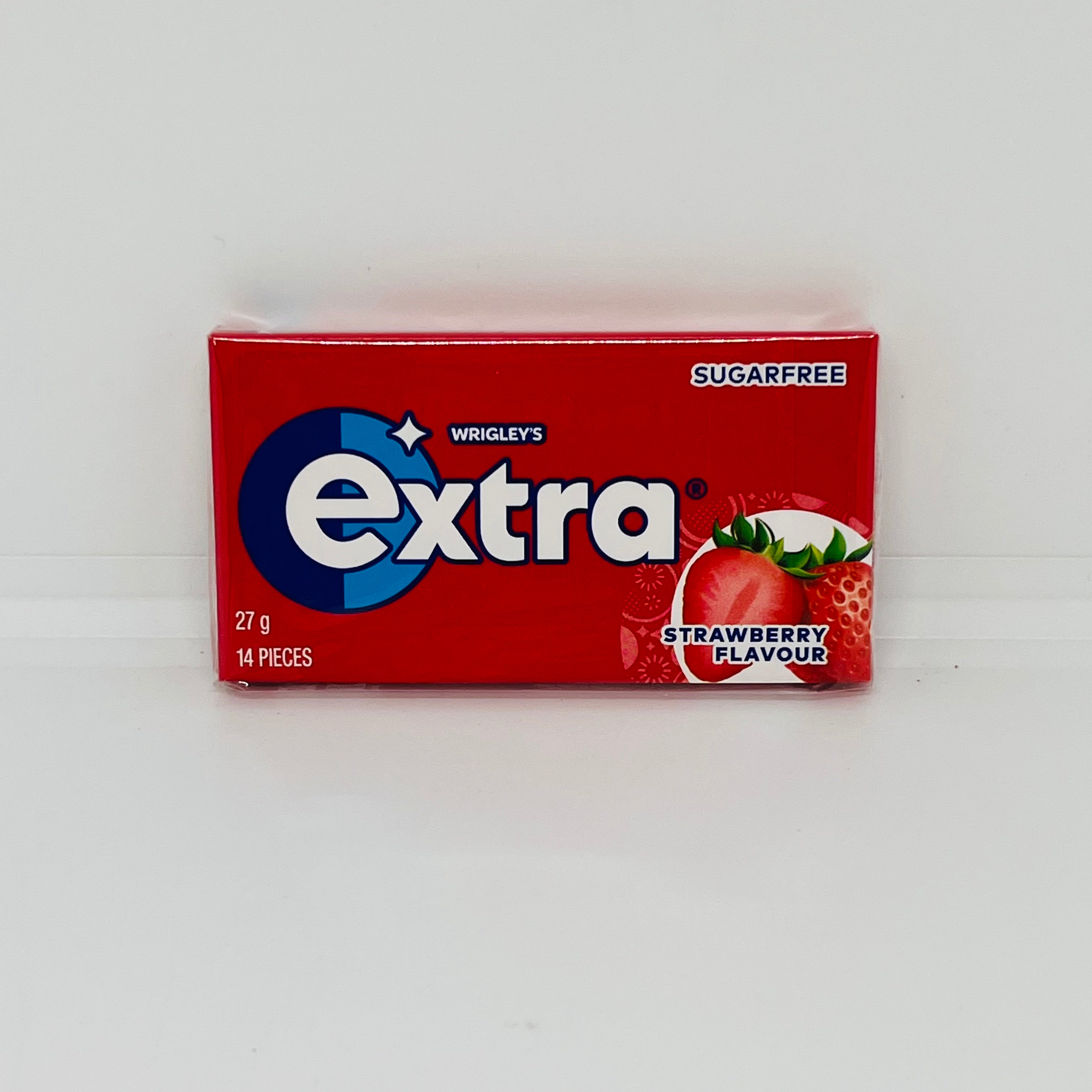 WRIGLEYS extra Sugar-Free Strawberry Gum 27g 14pcs