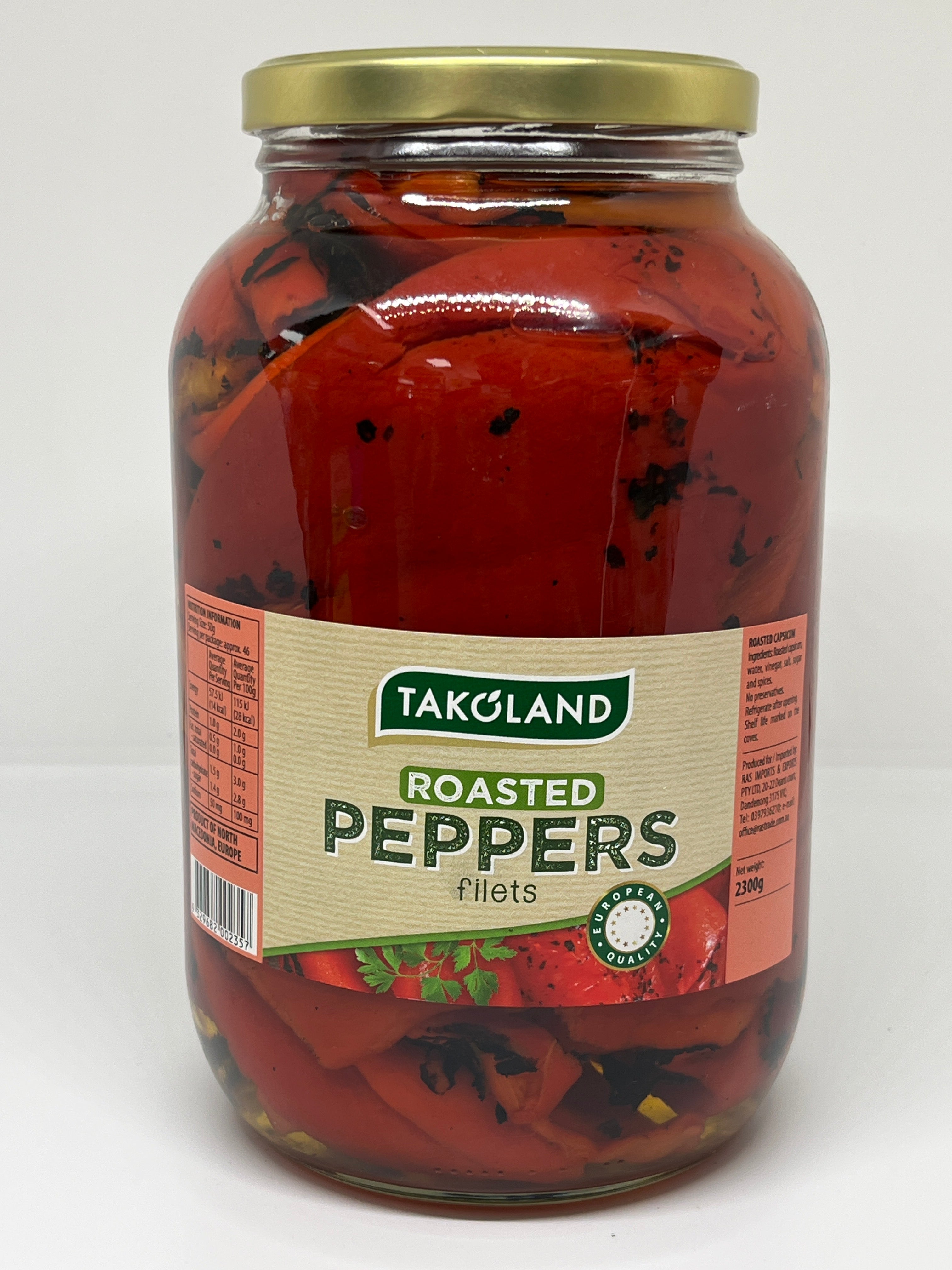 TAKOLAND Roasted Peppers Fillets 2.3kg