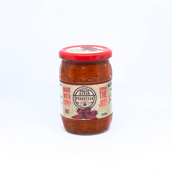 PERUSTIJA Hot Homemade Ajvar 560g