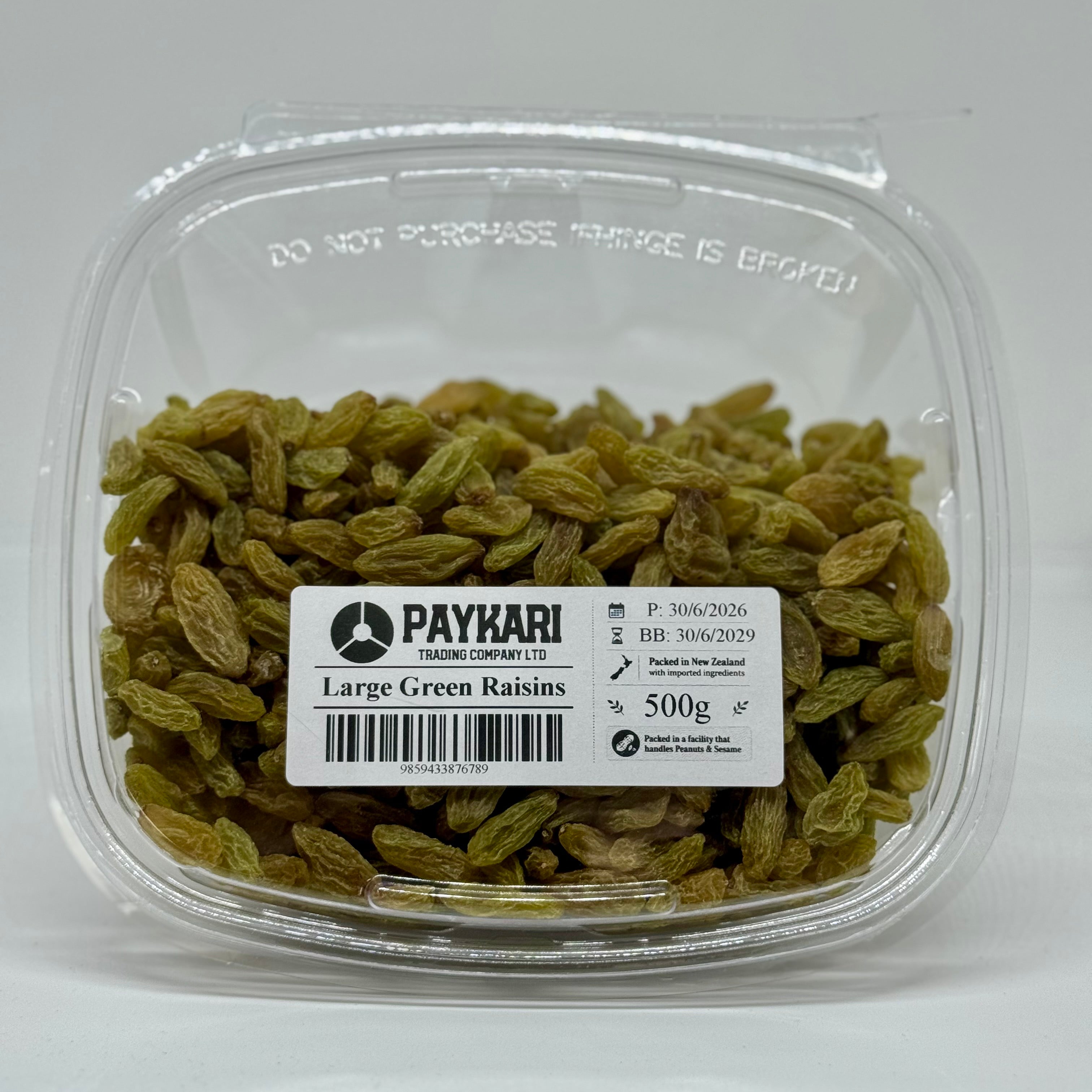 PAYKARI Large Green Raisins Container 500g