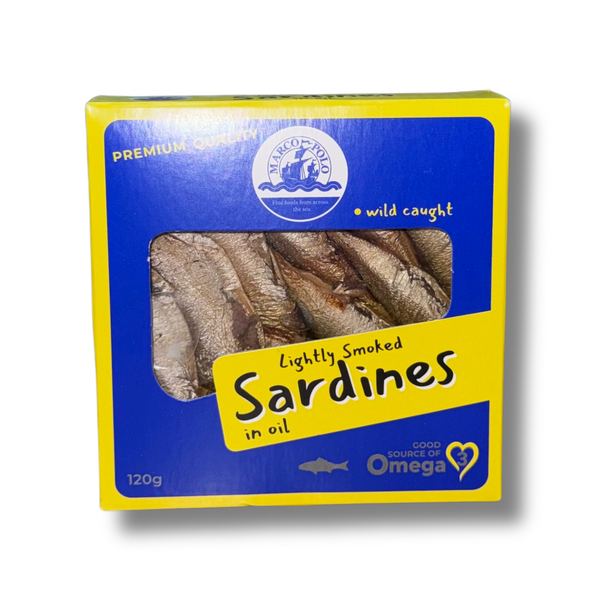 MARCO POLO Lightly Smoked Sardines in Oil 120g