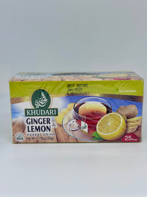 ALKHUDARI Ginger & Lemon Tea 25TB 50g