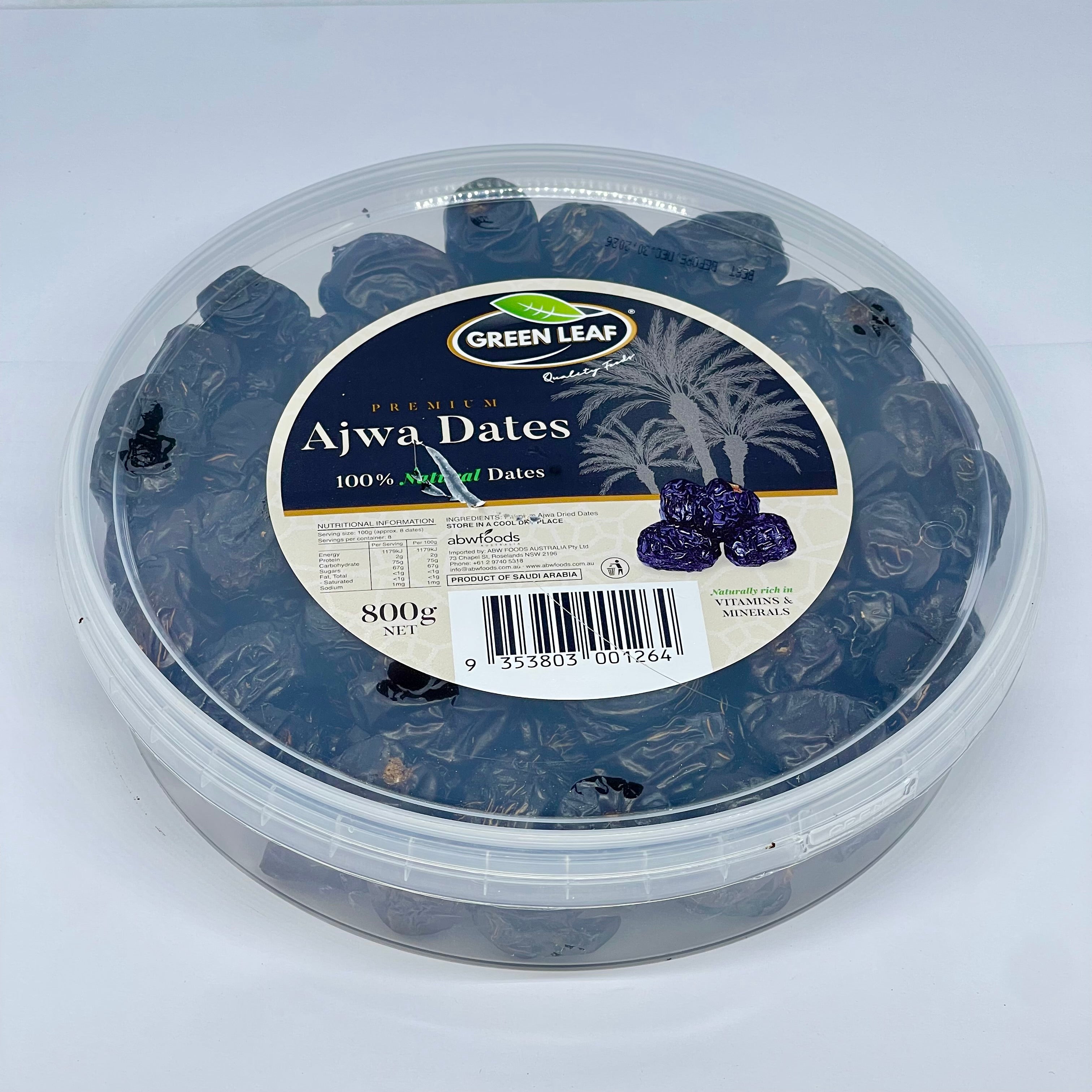 GREEN LEAF Saudi Ajwa 'Al-Madinah' Dates 800g