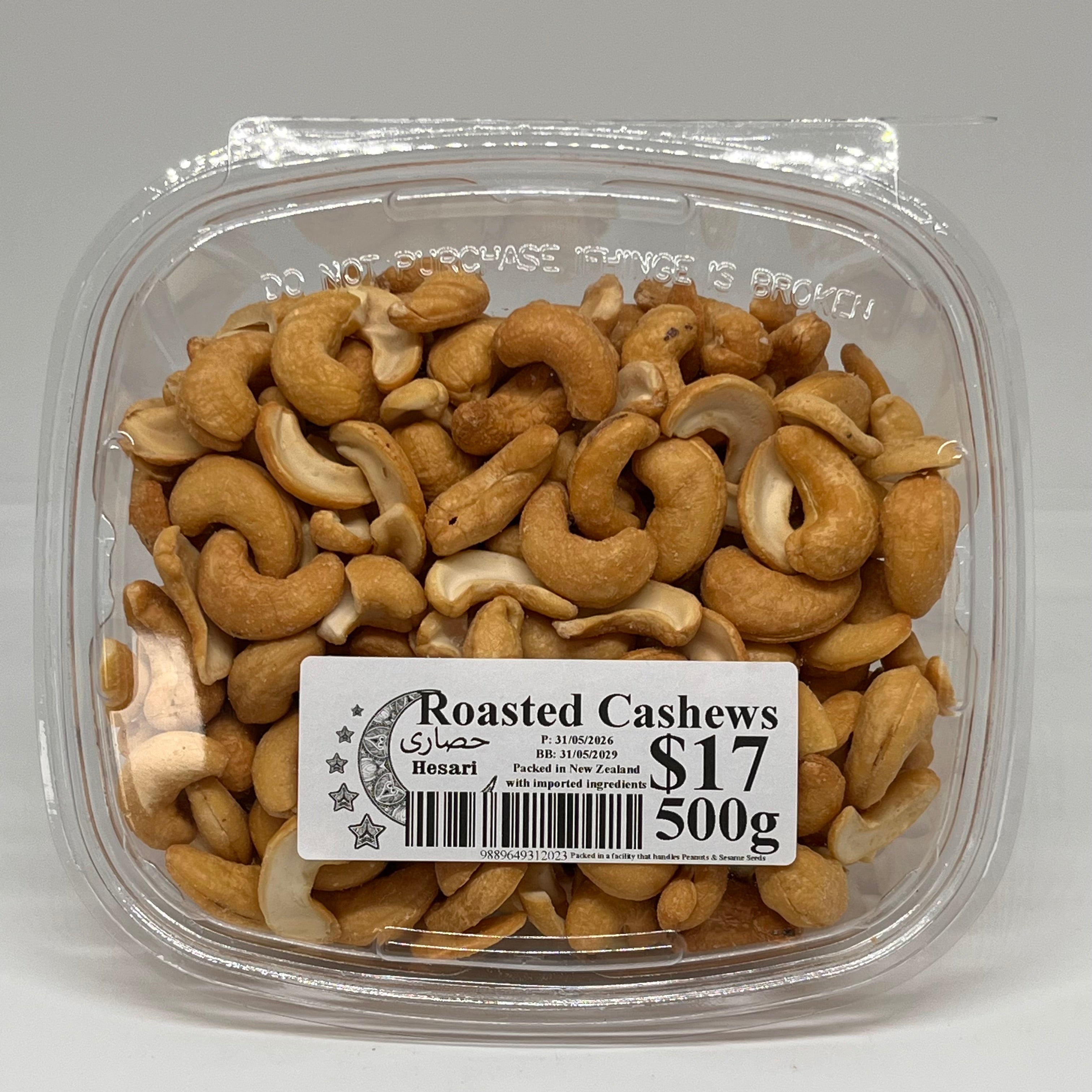 PAYKARI Roasted Cashews Container 500g