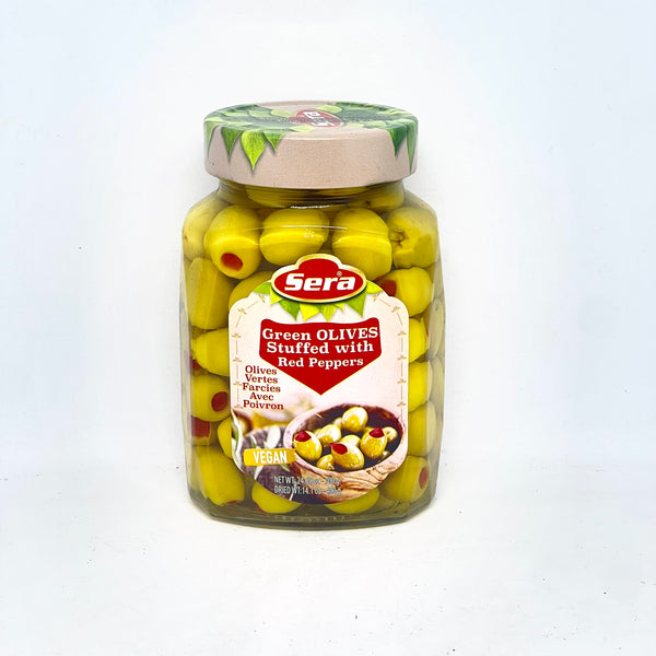 SERA Green Olives w/ Red Pepper 700g