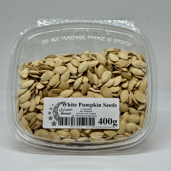 PAYKARI Large Roasted White Pumpkin Seeds Container 400g
