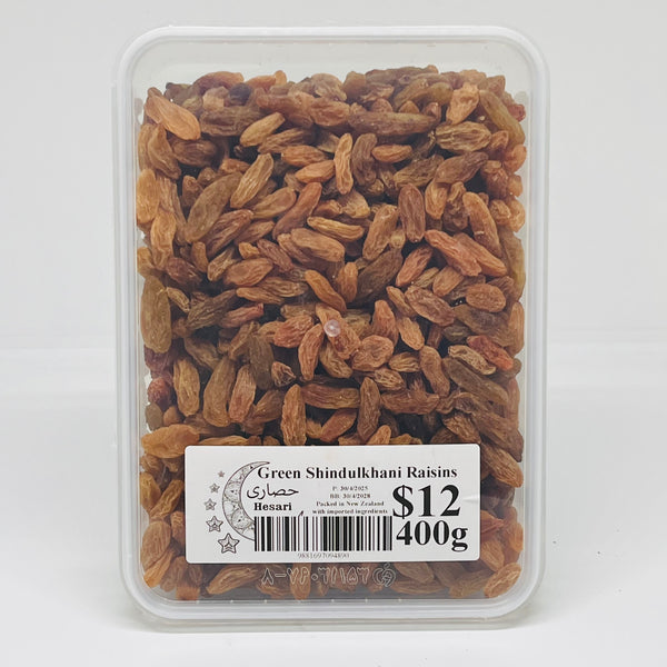 HESARI AFG Dried Green Shindulkhani Raisins 400g