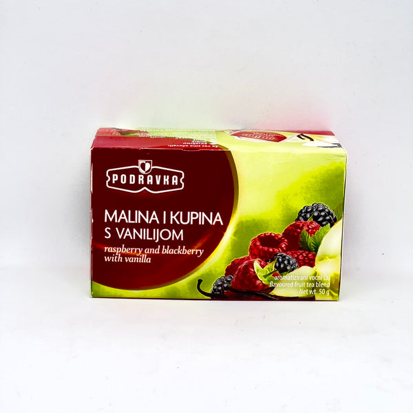 PODRAVKA Raspberry & Blackberry w/ Vanilla Tea 50g