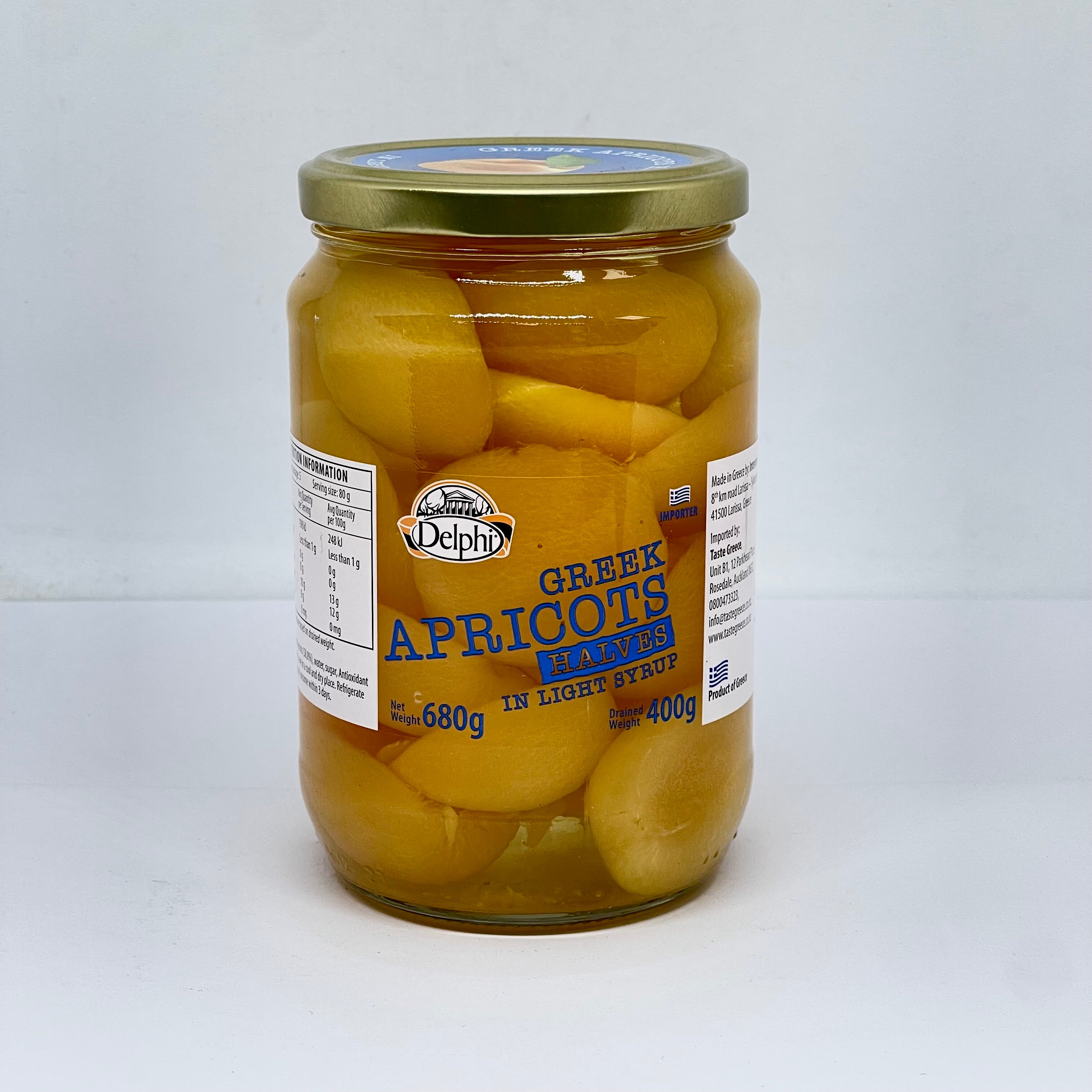 DELPHI Greek Apricot Halves 680g