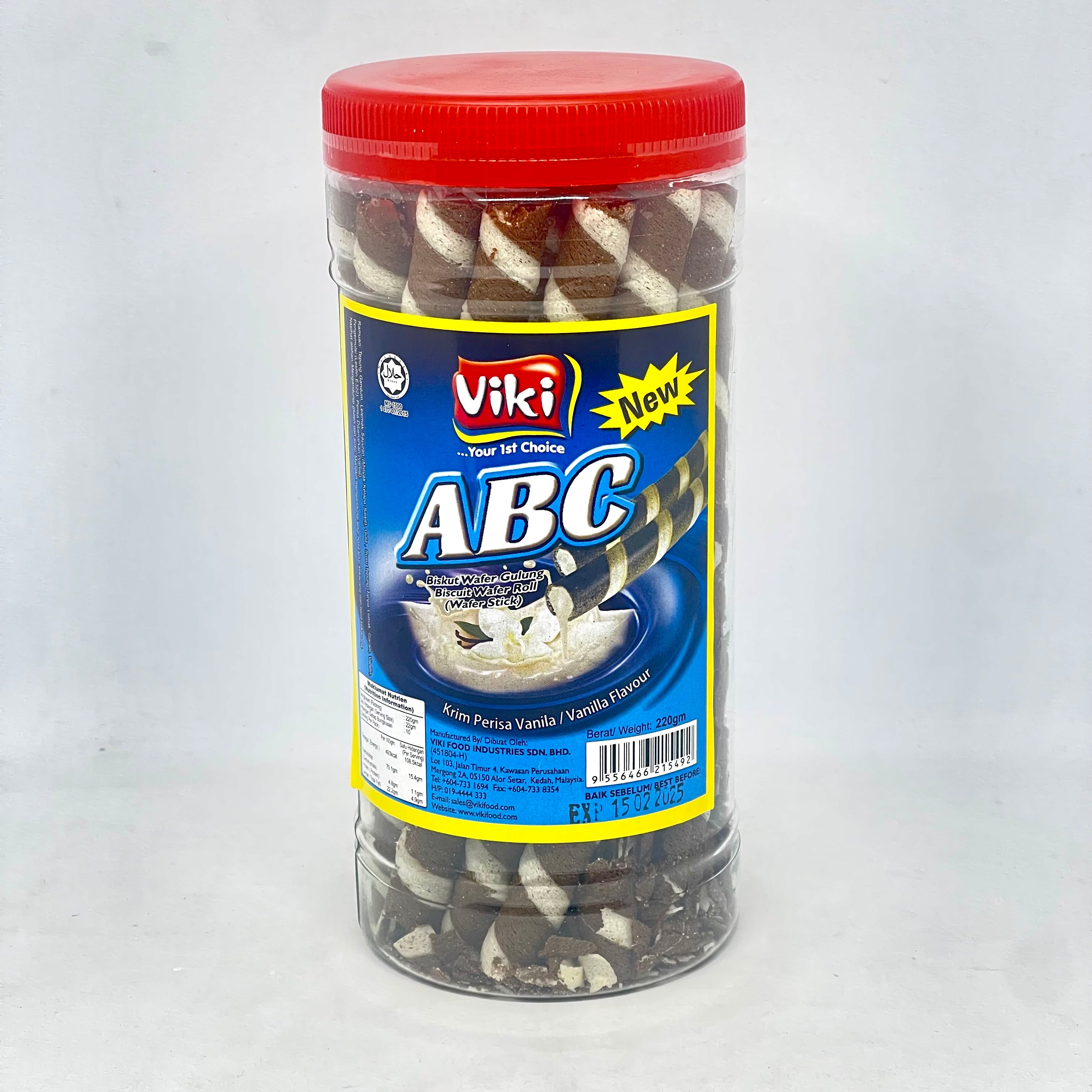 ABC Wafer Sticks w/ Vanilla 220g