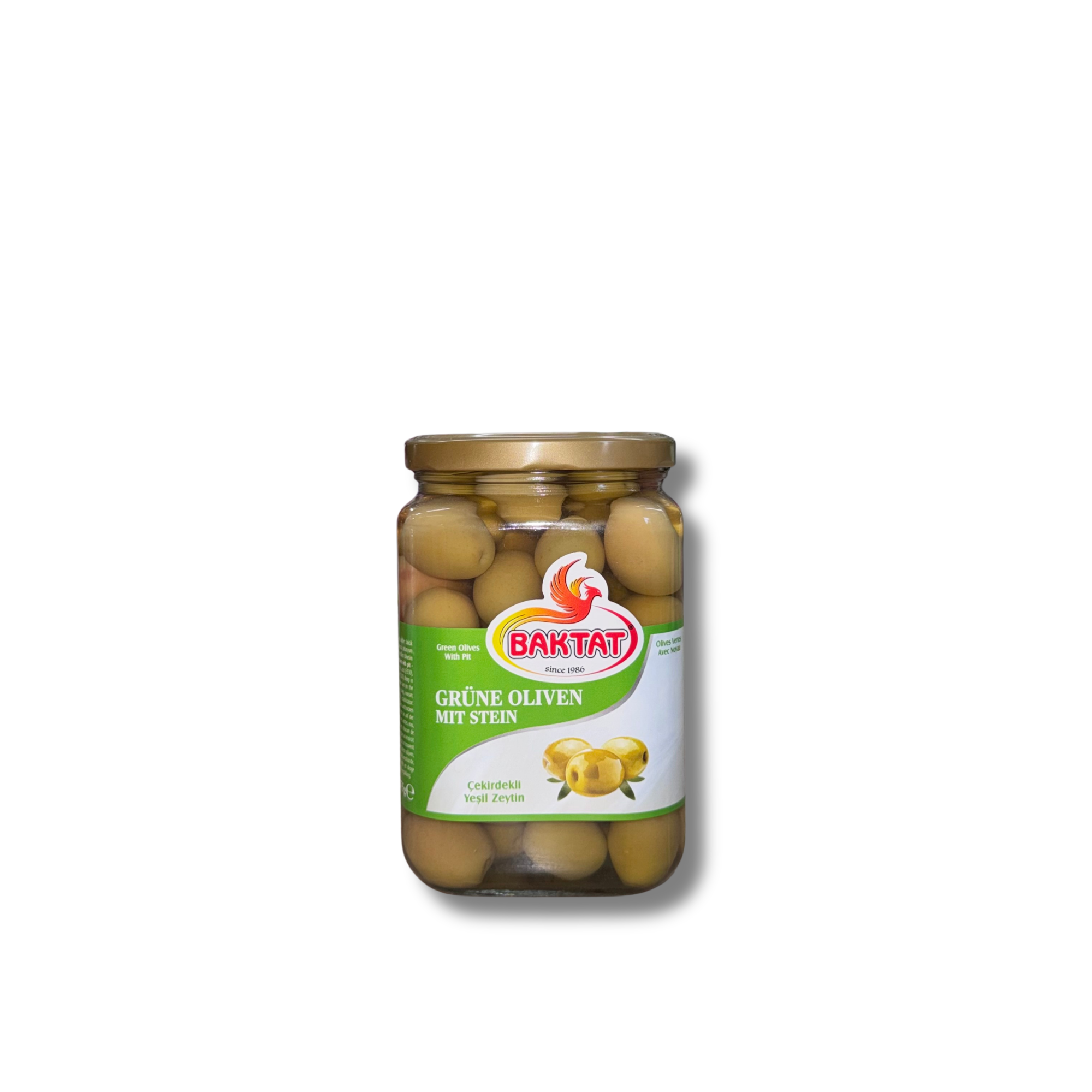 BAKTAT Green Olives w/ Pit 720g