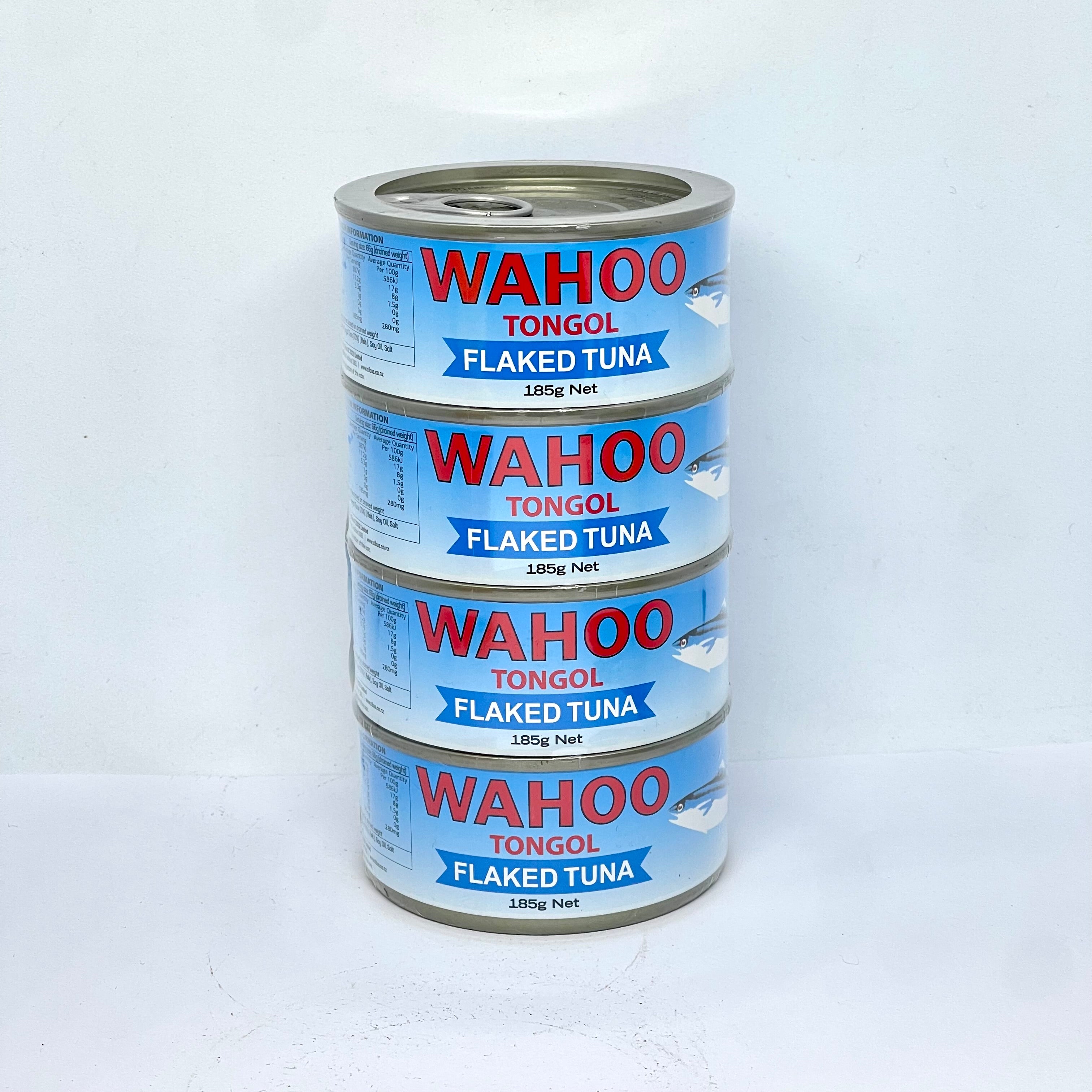 WAHOO Tongol Style Flaked Tuna 4x185g