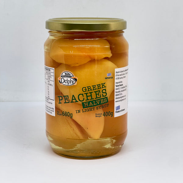 DELPHI Greek Peach Halves 680g
