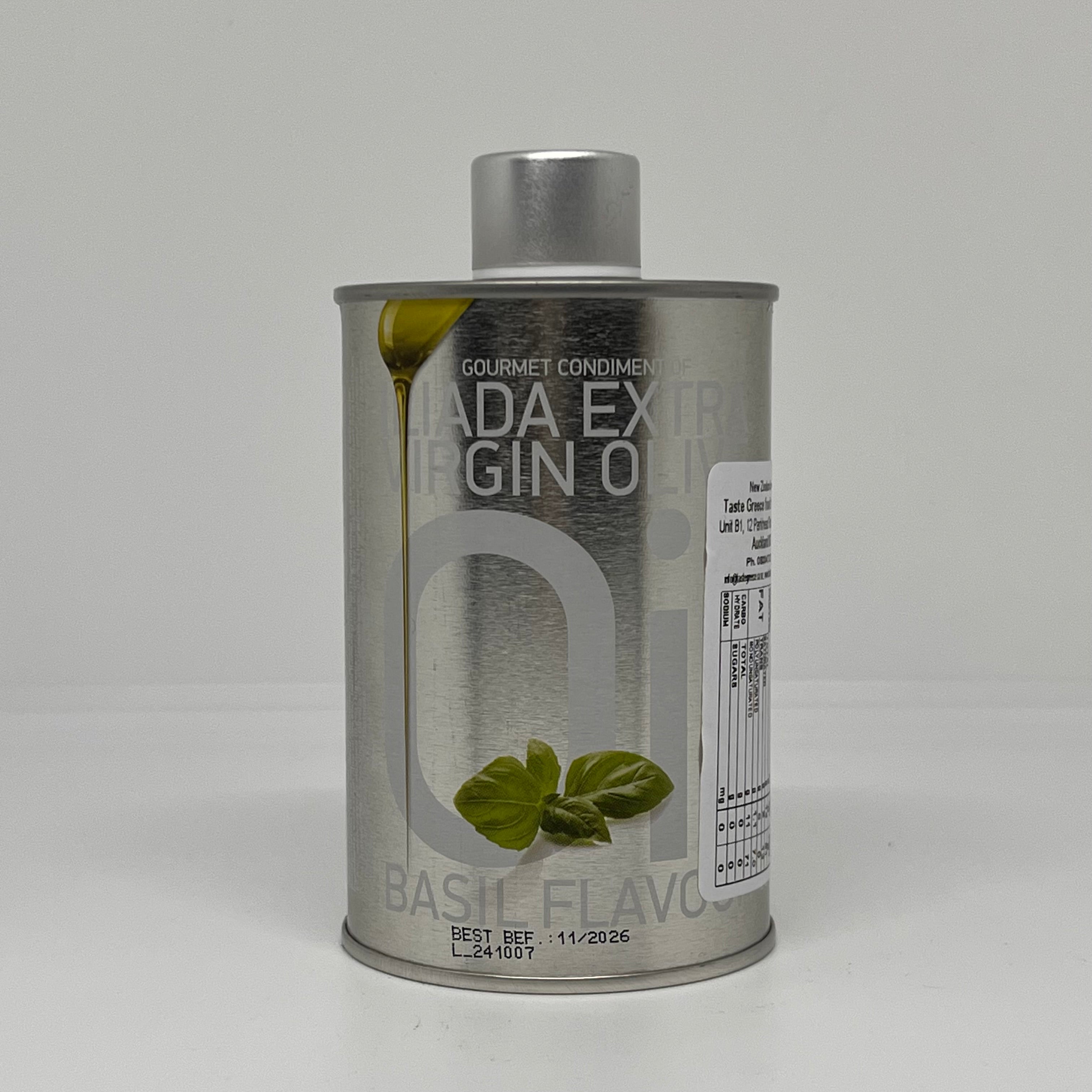 ILIADA Extra Virgin Olive Oil w/ Basil 250mL