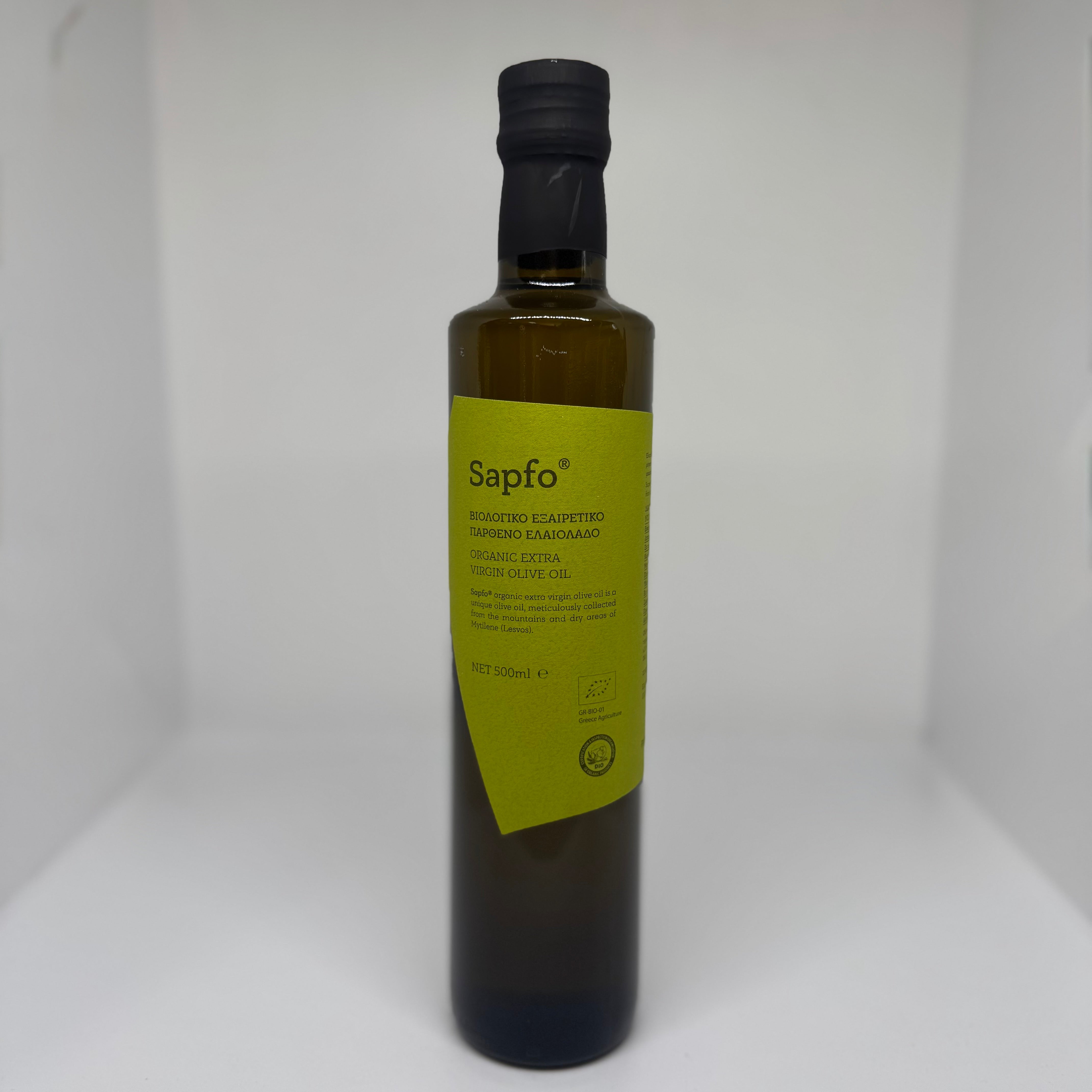 SAPFO Organic Extra Virgin Olive Oil 500mL