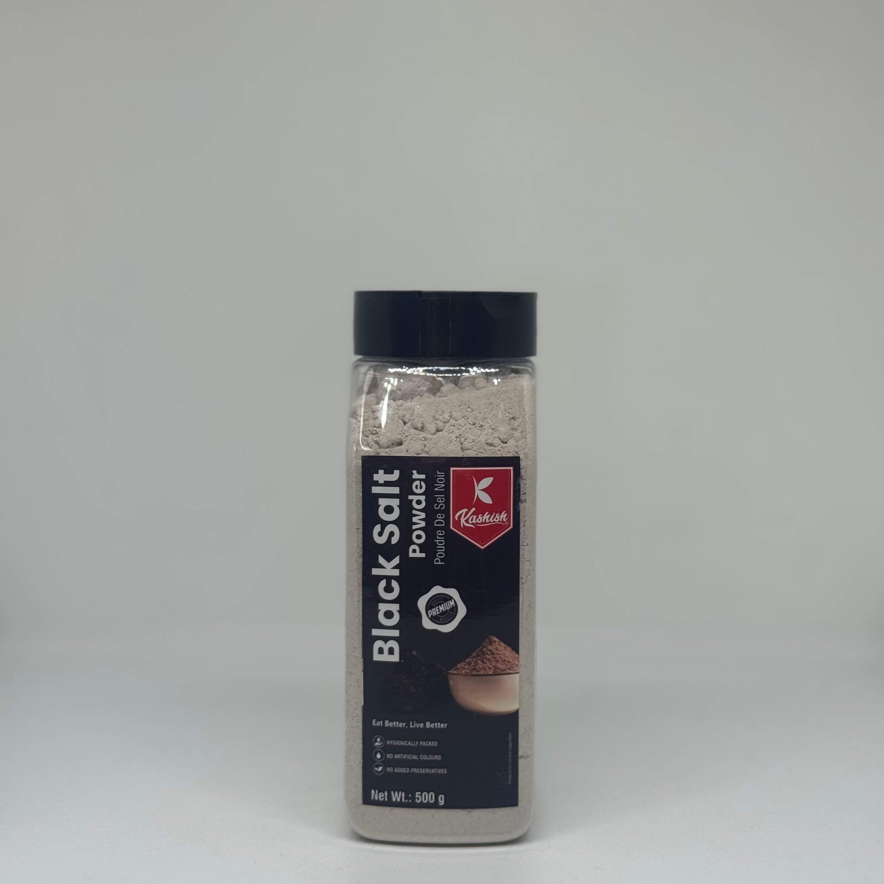 KASHISH Black Salt Jar 500g