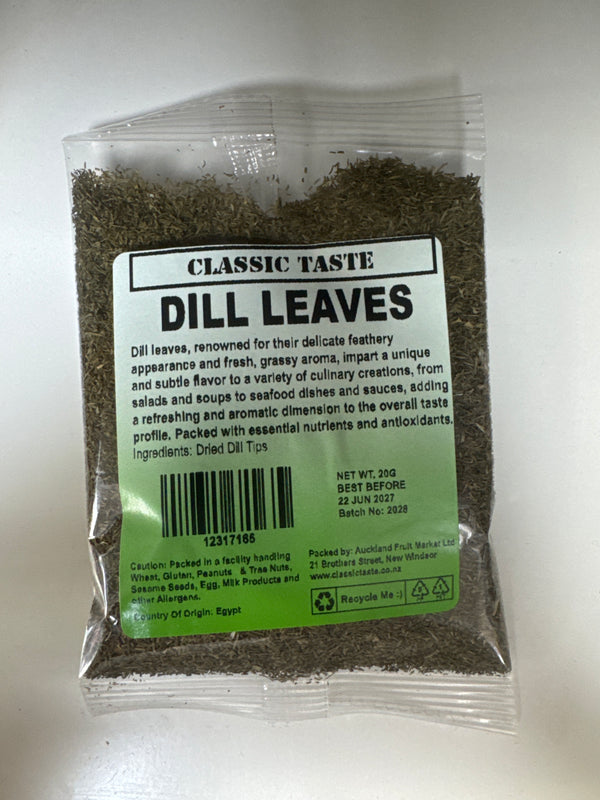 CLASSIC TASTE Dried Dill Leaves Tips 20g