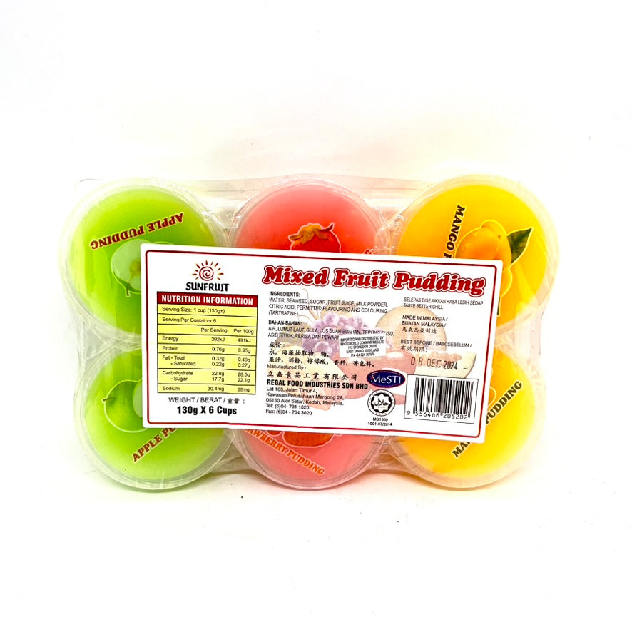SUNFRUIT Mixed Fruit Pudding 6x130g