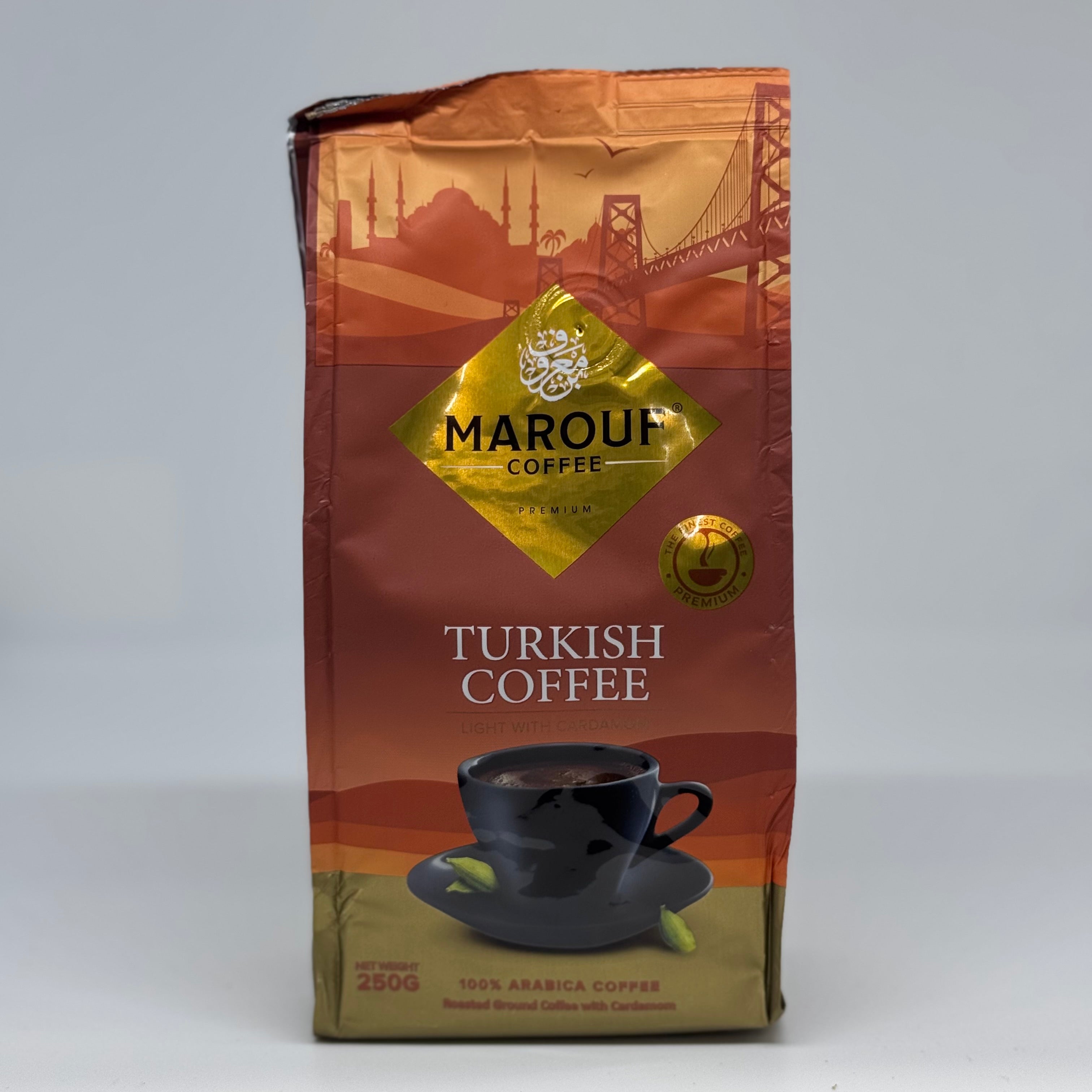 MAROUF Light Turkish Coffee w/ Cardamom 250g