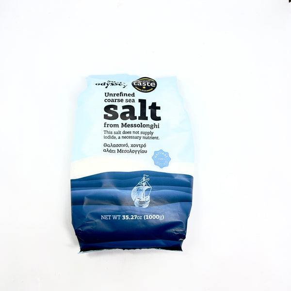 MESSOLONGHI Unrefined Coarse Sea Salt 1kg