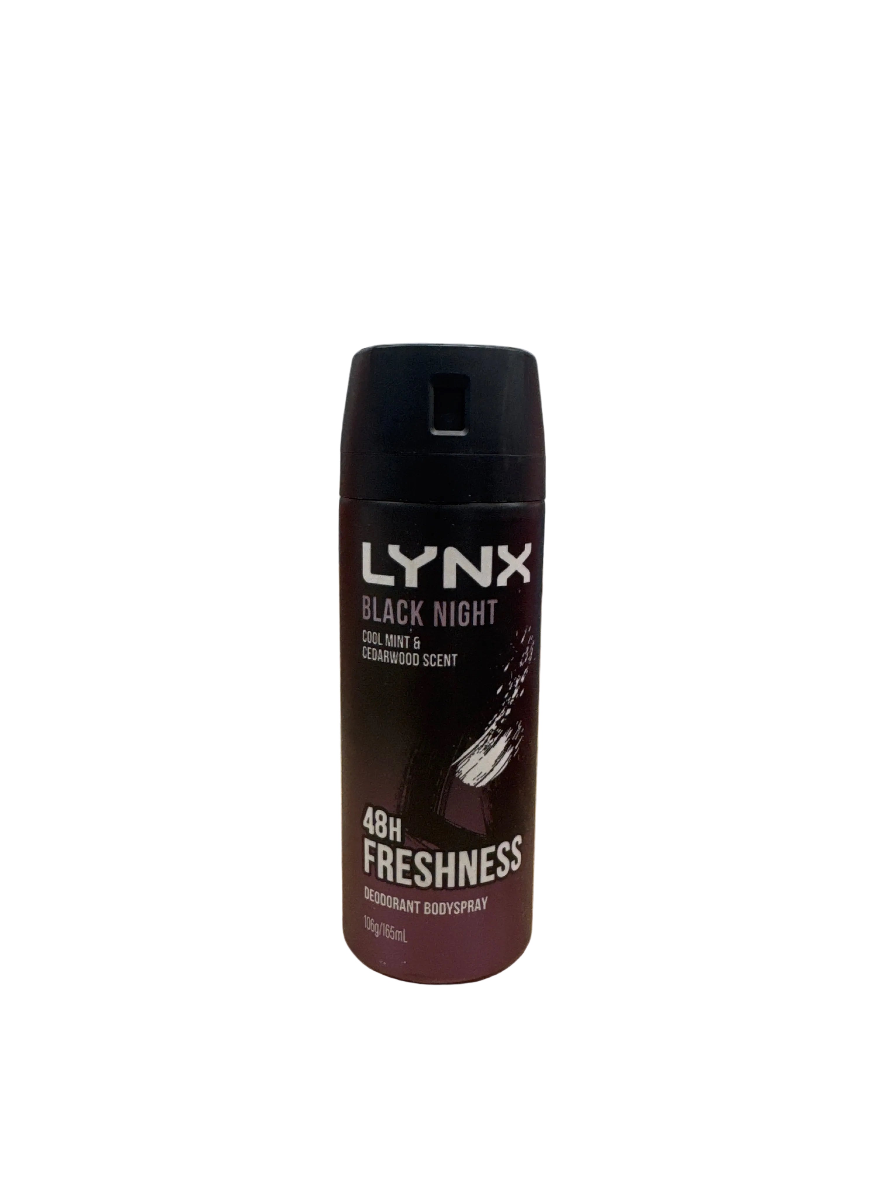 LYNX Black Night Deodorant - Cool Mint & Cedarwood Scent 150ml