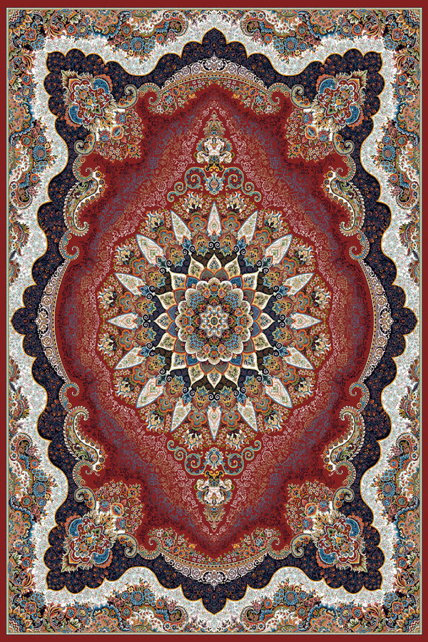 7473 Red Traditional Persian Area Rug