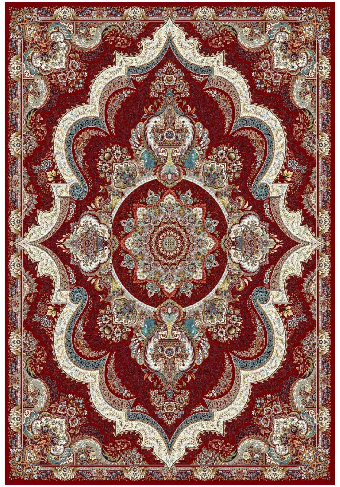 7488 Red Traditional Persian Area Rug