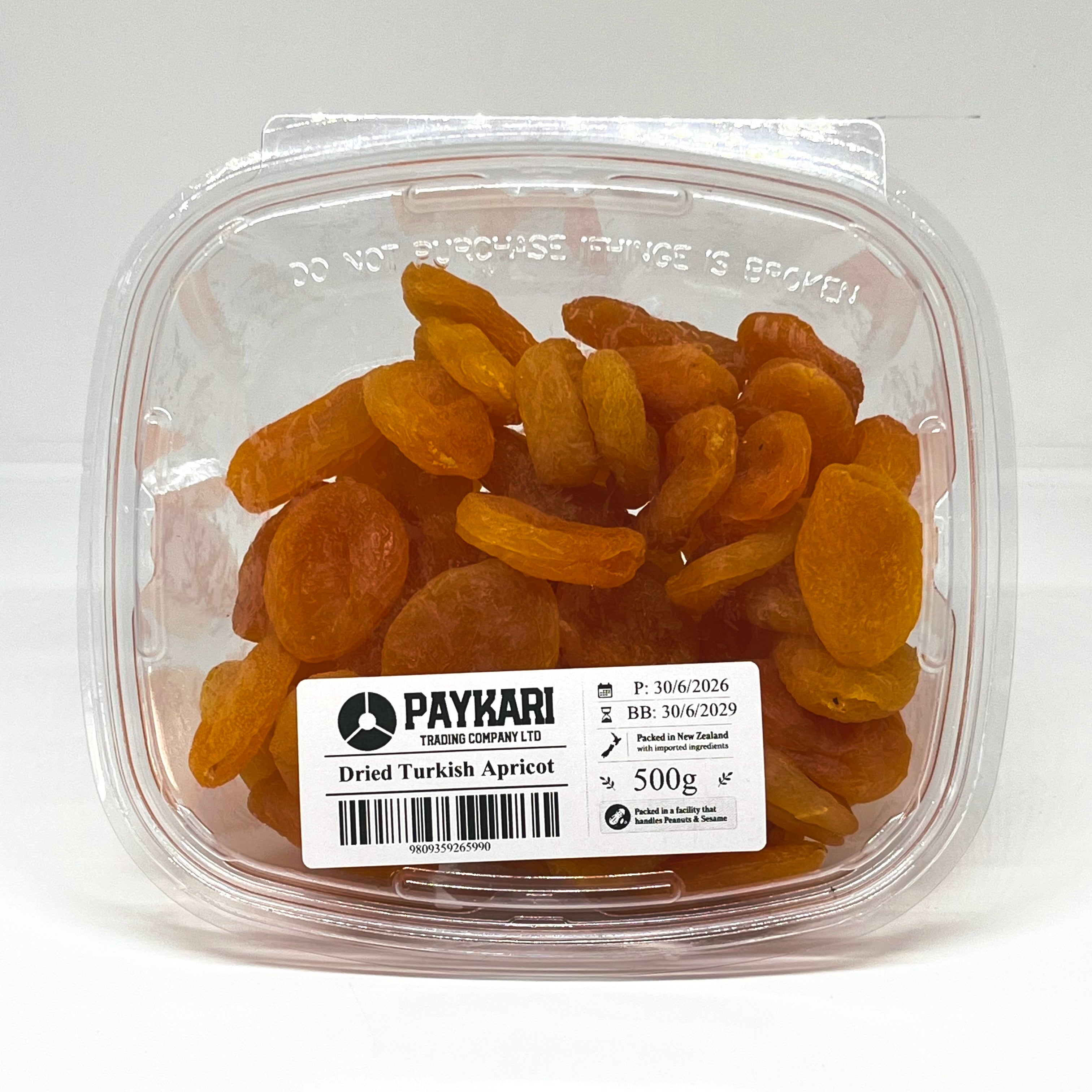 PAYKARI Dried Turkish Apricot Container 500g